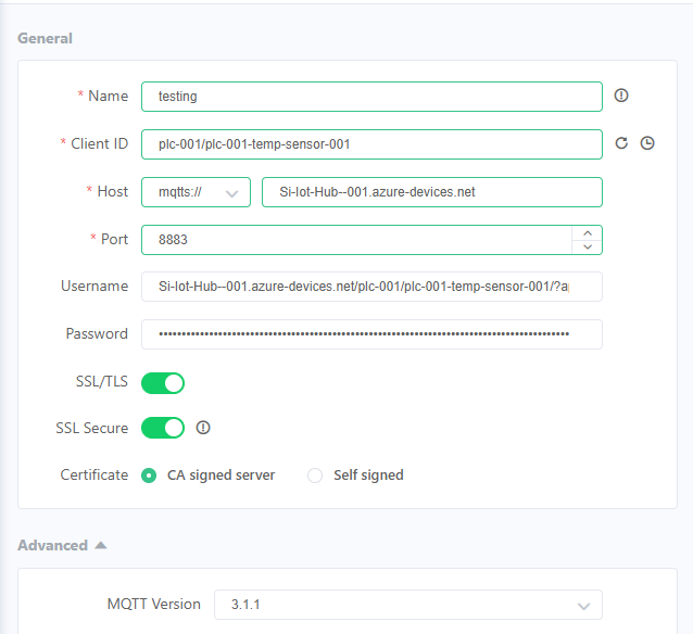 MQTTX New connection