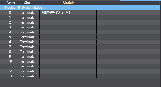 Delta RTU config